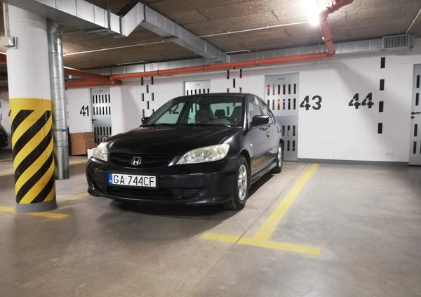 Honda Civic cena 8000 przebieg: 348000, rok produkcji 2004 z Gdynia małe 106